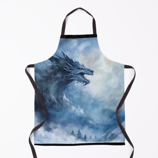 Artikelvorschau, Dunkles Fantasy-Aquarell - Winterdrache entworfen und verkauft von Fantasy Masterpiece.