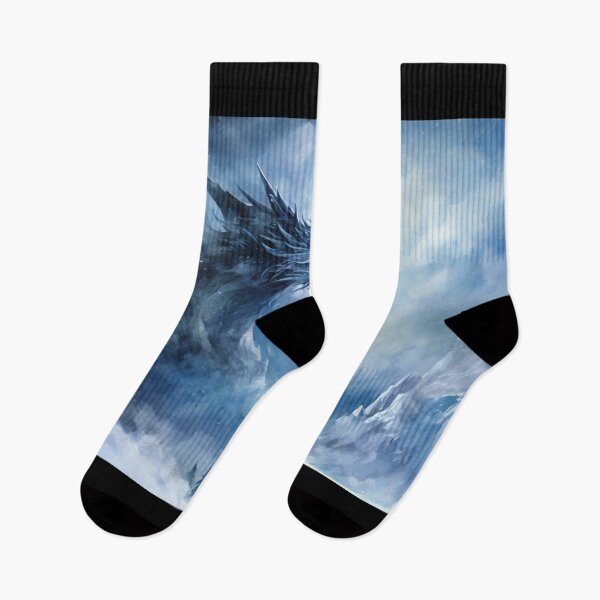Item preview, Dark Fantasy Watercolor - Winter Dragon designed and sold by Fantasy Masterpiece.