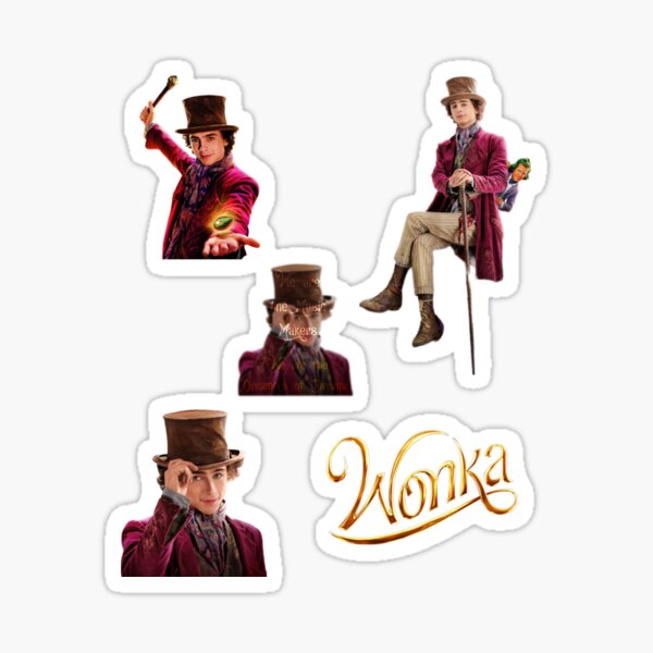Willy Wonka & The Chocolate Factory Vinyl Stickers Gadget Decals