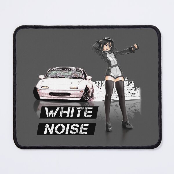 Item preview, White Miata MX-5 with anime girl designed and sold by CoolCarVideos.