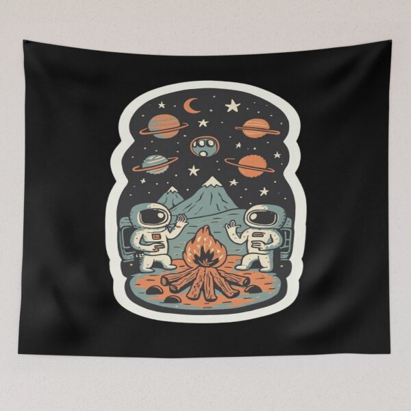 Item preview, Astronaut and Alien Friends designed and sold by UrbanGraphixs.