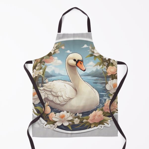 Item preview, Cute swan surrounded by roses designed and sold by abdelaziz0.