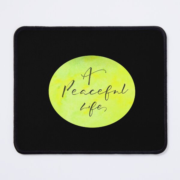 Item preview, A peaceful life I Calligraphy art designed and sold by GreenStem.