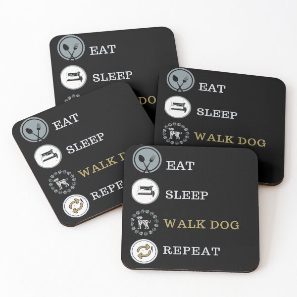 Item preview,  Eat Sleep Walk dog Repeat Classic designed and sold by Jemsruk.
