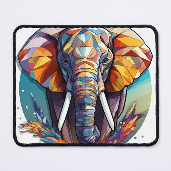 Item preview, Happy crystalline smiling elephant designed and sold by GoodThings66.