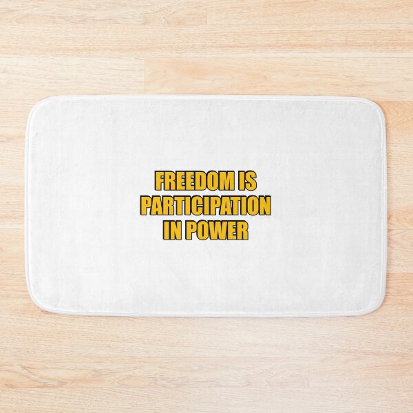 Item preview, Freedom is participation in power - Cicero political philosophy quote - freedom quotes designed and sold by Inspirationmotivation.