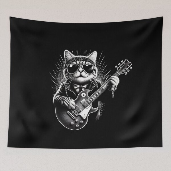 Artikelvorschau, Rockstar-Katze entworfen und verkauft von Big Catsby.