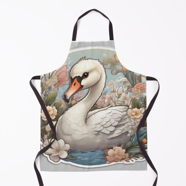 Item preview, Cute swan surrounded by roses designed and sold by abdelaziz0.