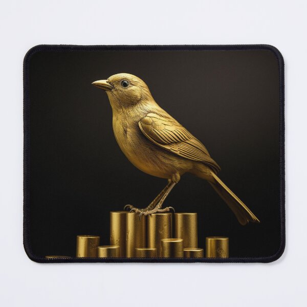 Item preview, Gold Bird On Stock Market Graph designed and sold by FireFXStudio.