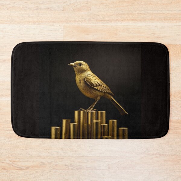 Item preview, Gold Bird On Stock Market Graph  designed and sold by FireFXStudio.