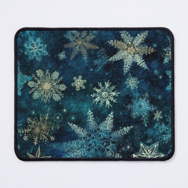 Item preview, Blue Magical Winter Snowflakes designed and sold by pinkal.