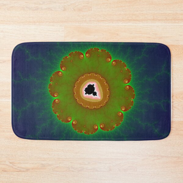 Item preview, Green and Orange Mandelbrot Flower designed and sold by MultipliedJoy.