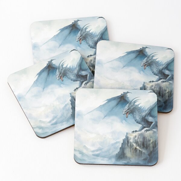Item preview, Dark Fantasy Watercolor - Winter Ice Dragon designed and sold by Fantasy Masterpiece.