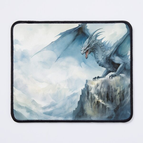 Item preview, Dark Fantasy Watercolor - Winter Ice Dragon designed and sold by Fantasy Masterpiece.