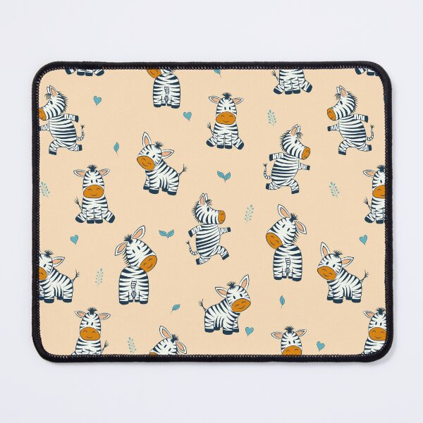 Item preview, Cute little playful zebras against a light yellow or salmon background  designed and sold by Sissle.