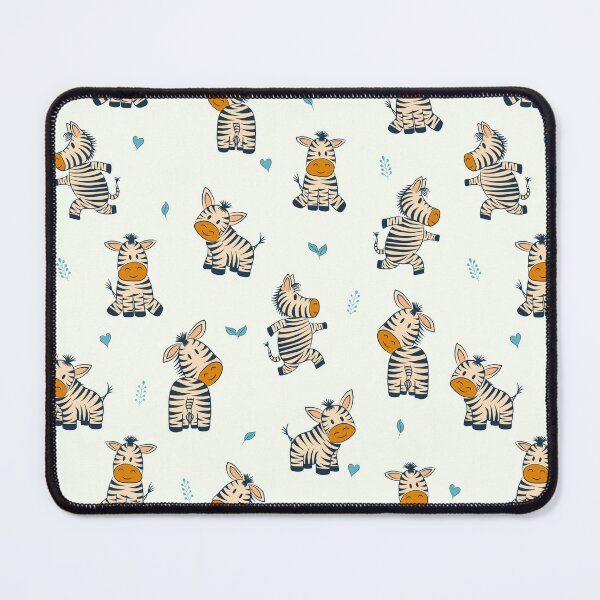 Item preview, Cute little playful zebras against a very light green background  designed and sold by Sissle.