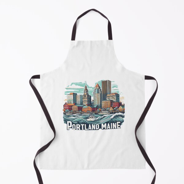 Item preview, Portland Main Watercolor Illustration designed and sold by PaintMeWorld.