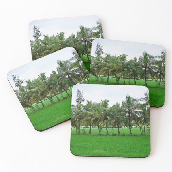 Item preview, Coconut trees in the paddy field designed and sold by GuruKde.