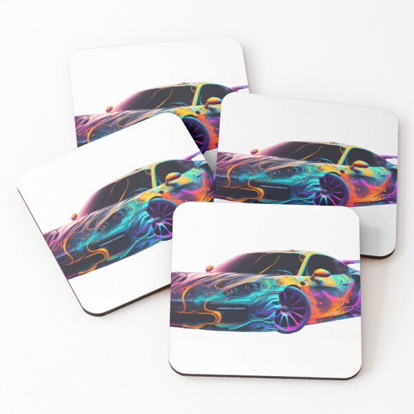 Item preview, Neon Tokyo Supercar - Synthwave Retro Cyberpunk Retro Style designed and sold by AdamesArtStudio.
