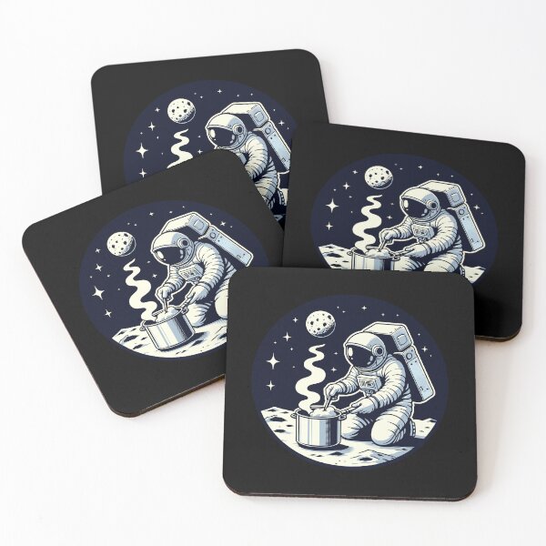 Item preview, Space Astronaut Cooking On The Moon,Aesthetic Galaxy Astronaut designed and sold by CozyPuffs.