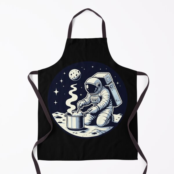 Item preview, Space Astronaut Cooking On The Moon,Aesthetic Galaxy Astronaut designed and sold by CozyPuffs.