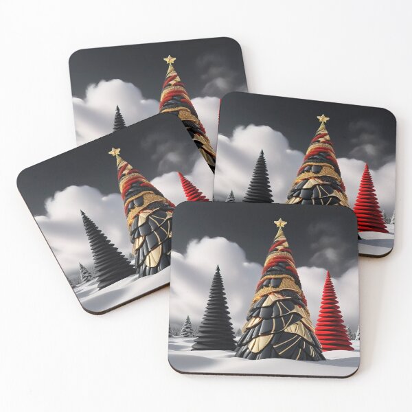 Item preview, Stylized ornamental decorative fantasy artistic Christmas tree illustration designed and sold by 4Seasons.