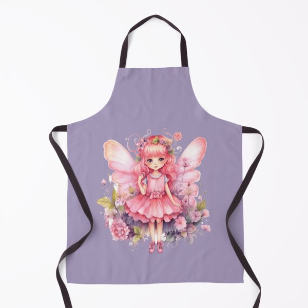 Item preview, Little Pink Fairy With Flowers designed and sold by FlutterbyFairy.