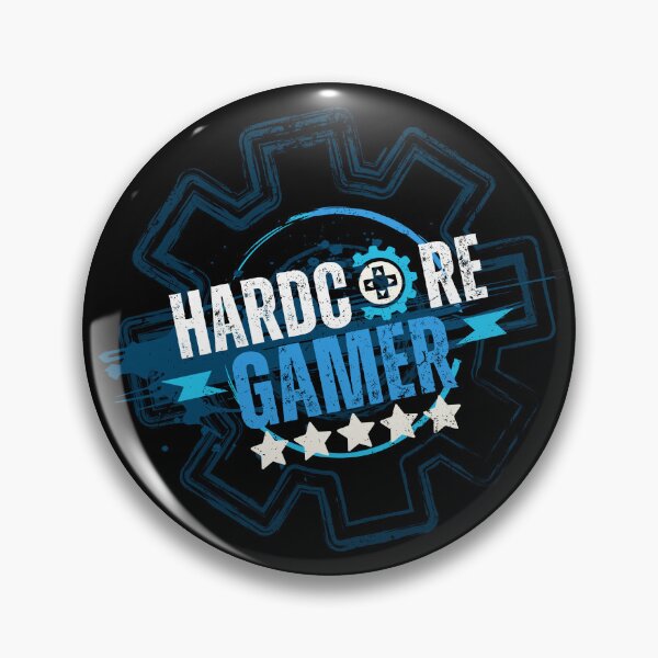 Item preview, Hardcore Gamer Blue designed and sold by teamoverklock.