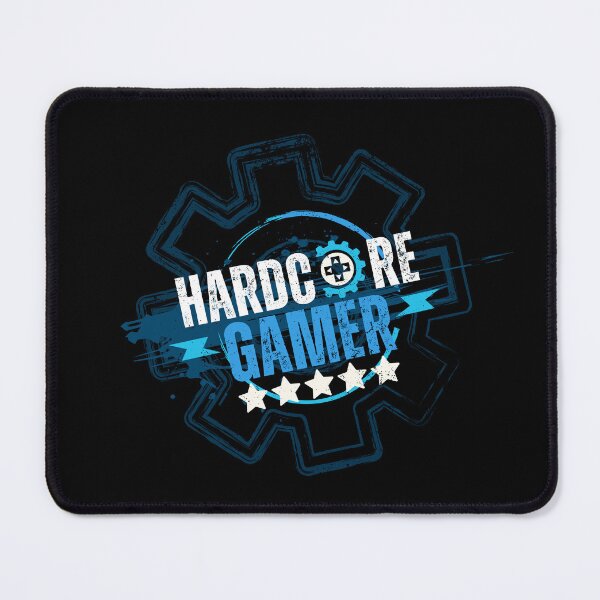 Item preview, Hardcore Gamer Blue designed and sold by teamoverklock.