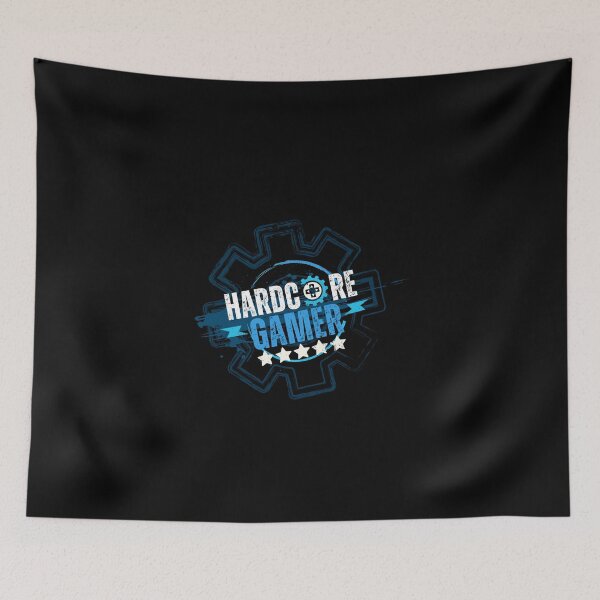 Item preview, Hardcore Gamer Blue designed and sold by teamoverklock.