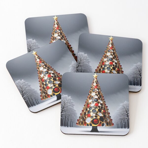 Item preview, Stylized ornamental decorative fantasy artistic Christmas tree illustration designed and sold by 4Seasons.