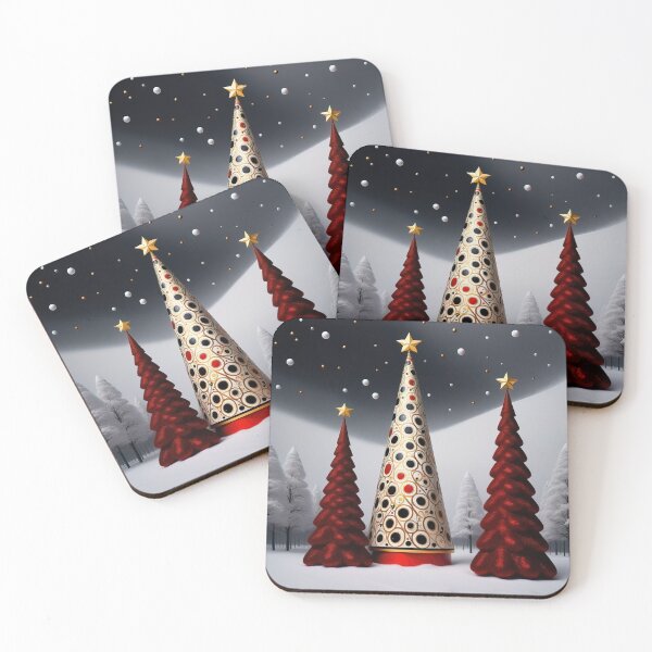 Item preview, Stylized ornamental decorative fantasy artistic Christmas tree illustration designed and sold by 4Seasons.