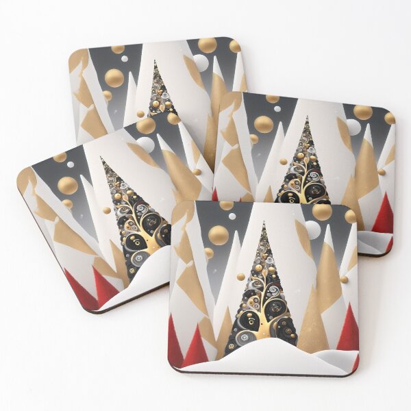 Item preview, Stylized ornamental decorative fantasy artistic Christmas tree illustration designed and sold by 4Seasons.