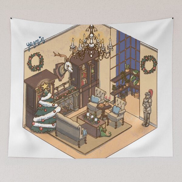 Item preview, isometric room  designed and sold by YazminCityArts.