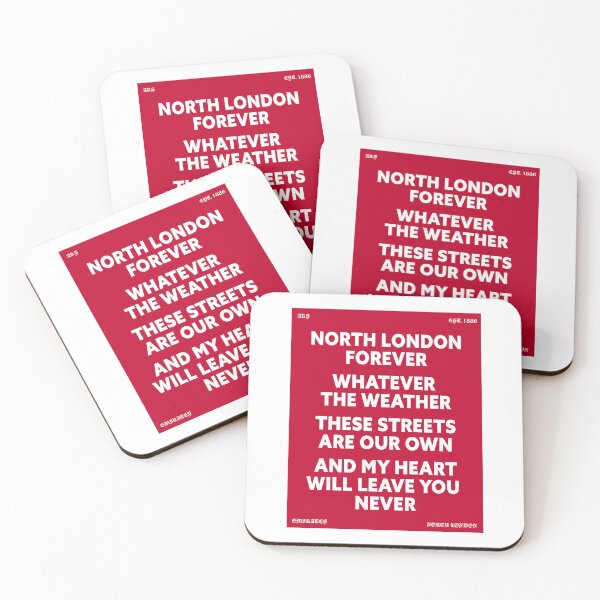 Item preview, North London Forever Red Print designed and sold by cenosure.