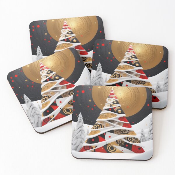 Item preview, Stylized ornamental decorative fantasy artistic Christmas tree illustration designed and sold by 4Seasons.