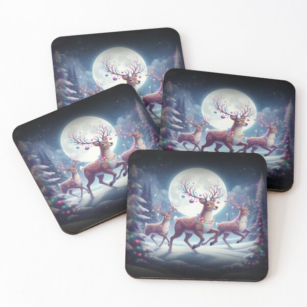 Item preview, Deer Running Freely in the Snow designed and sold by sinemsworld1.