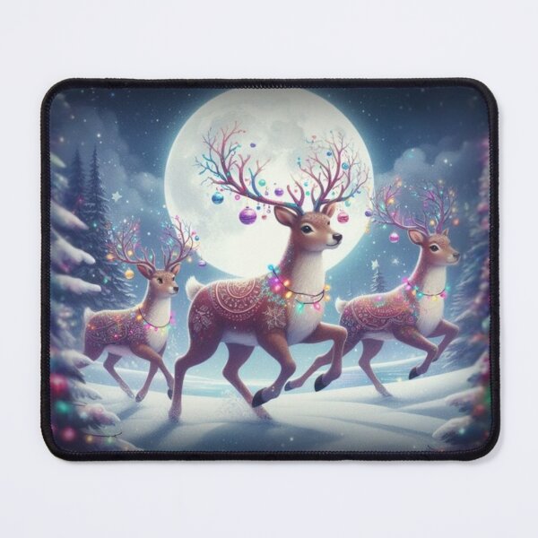 Item preview, Deer Running Freely in the Snow designed and sold by sinemsworld1.