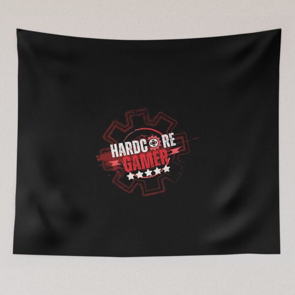 Item preview, Hardcore Gamer Red designed and sold by teamoverklock.