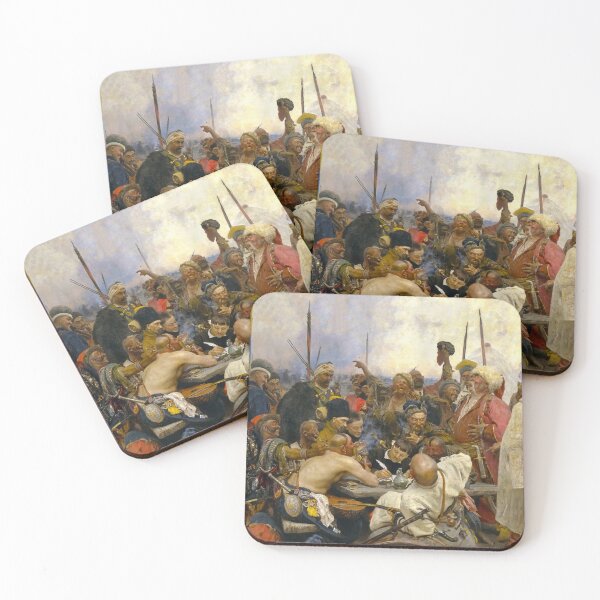 Item preview, Zaporozhian Cossacks Writing a Letter to the Turkish Sultan, painting by Ilya Repin designed and sold by clon-dot-net.