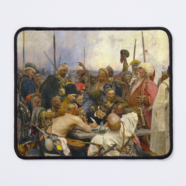 Item preview, Zaporozhian Cossacks Writing a Letter to the Turkish Sultan, painting by Ilya Repin designed and sold by clon-dot-net.