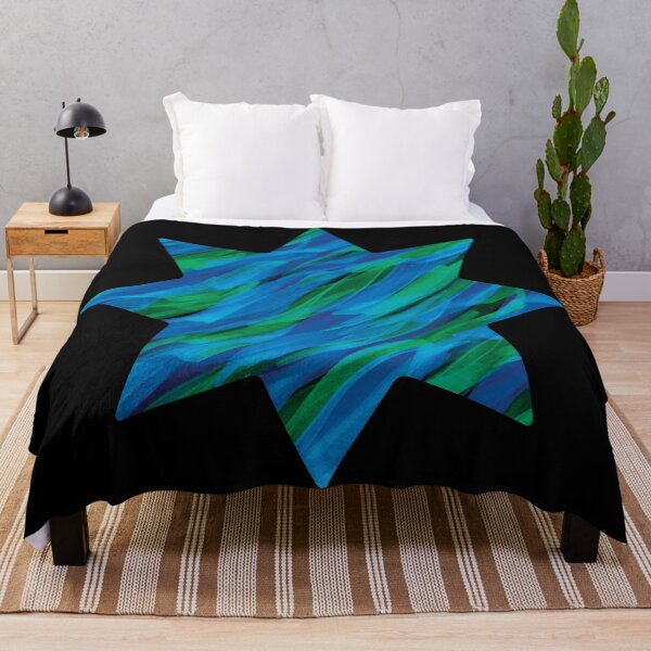 Item preview, Blue Green Deep Sea Splash Star designed and sold by Alexandria Levin.