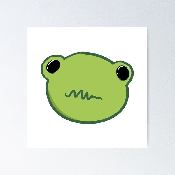 Item preview, Anxious nervous frog face doodle  designed and sold by hellenjellen.
