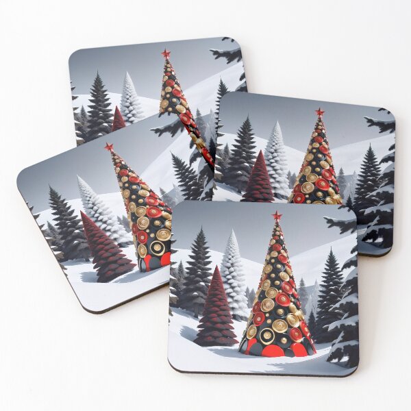 Item preview, Stylized ornamental decorative fantasy artistic Christmas tree illustration designed and sold by 4Seasons.