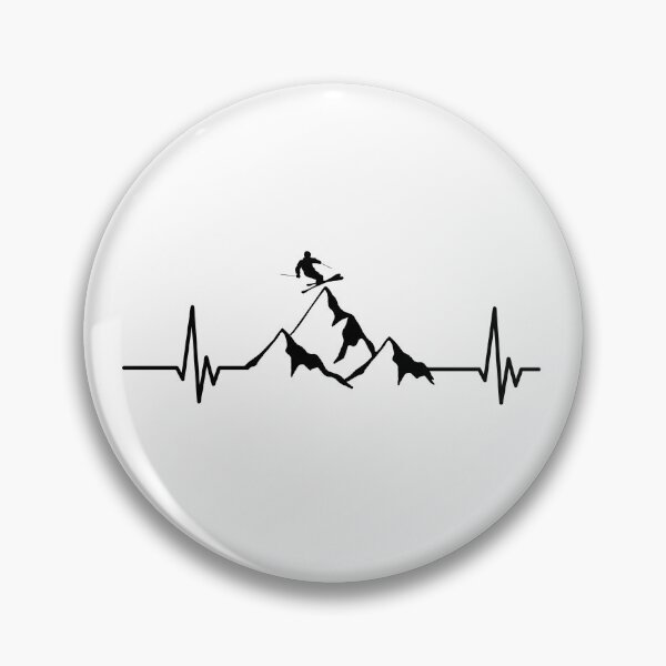 Item preview, Skiing heartbeat designed and sold by Gravy-tee07.