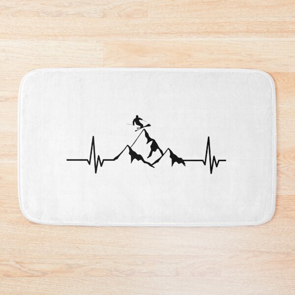 Item preview, Skiing heartbeat designed and sold by Gravy-tee07.