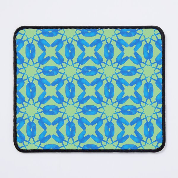 Item preview, Kaleidoscope of Blue Flowers - Jade Green designed and sold by CushyNest.