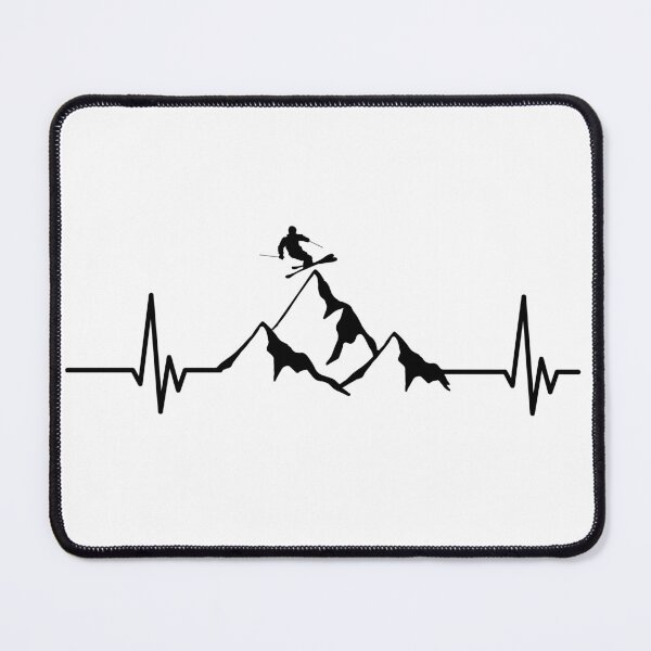 Item preview, Skiing heartbeat designed and sold by Gravy-tee07.