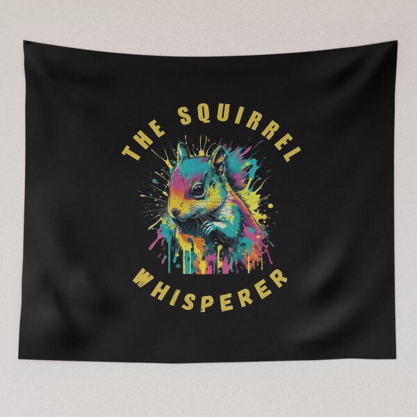 Item preview, The Squirrel Whisperer, vintage squirrel for squirrel lovers designed and sold by NaaEchDesign ⭐⭐⭐⭐⭐.