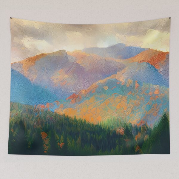 Item preview, Blue And Gold Mountains designed and sold by IZiets.